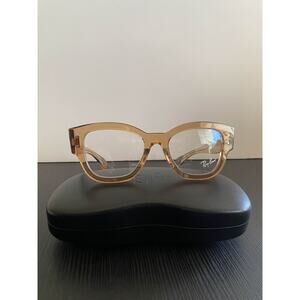 Ray-Ban Jorge Eyeglasses Frame RB 7681V 8353 Clear Light Brown